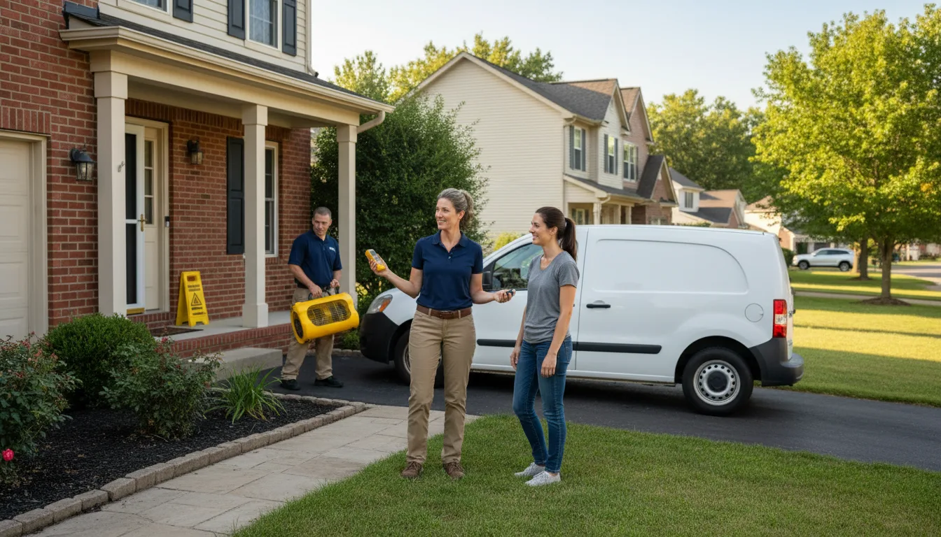 Residential water damage restoration in Altamahaw, NC
